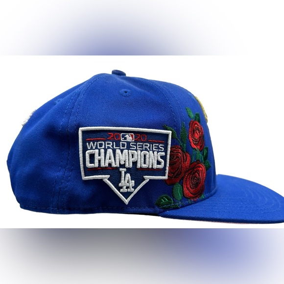 NEW Los Angeles Dodgers PRO STANDARD Roses 2020 World Series Champs Pink UV - Picture 2 of 14